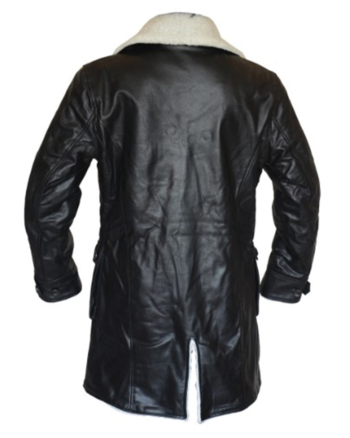 MotorCycleJackets Bane Coat Black Genuine Real Leather Coat Batman Dark Knight Shearling