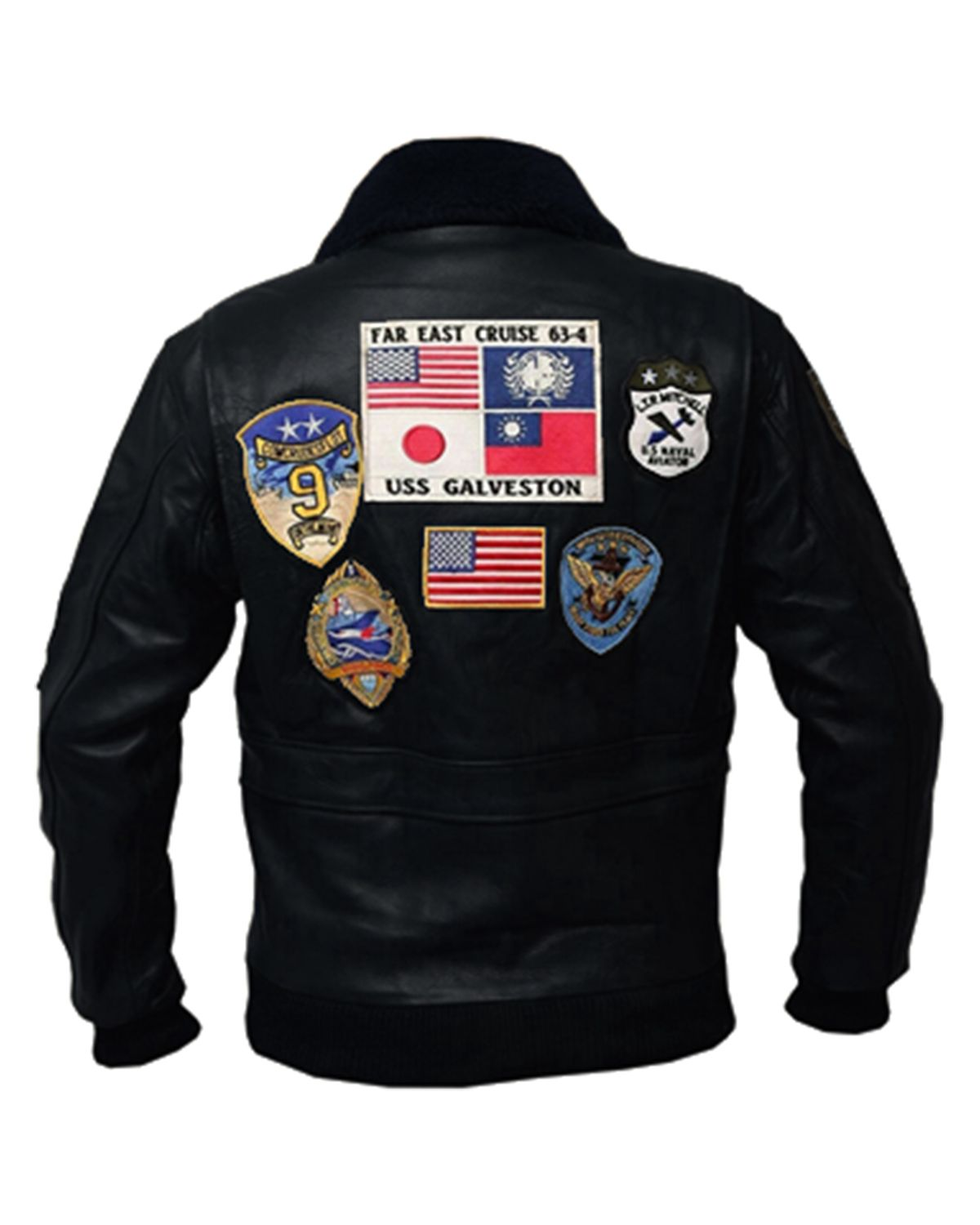 MotorCycleJackets Mens Top Gun Tom Cruise Genuine Leather Jacket