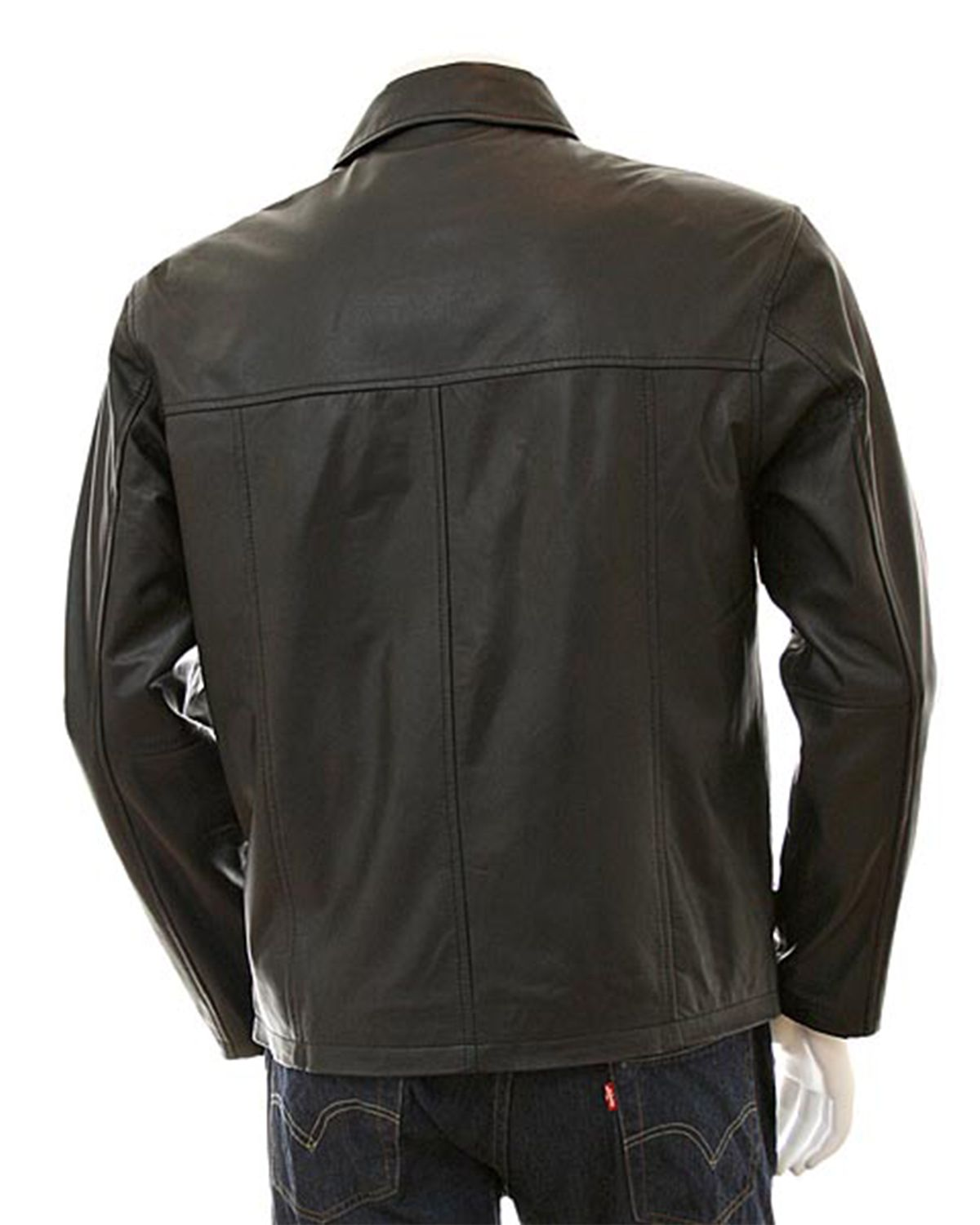 MotorCycleJackets Men's Harrington Style Real Sheepskin Leather Jacket