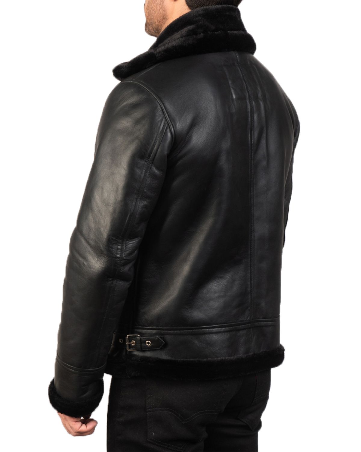 MotorCycleJackets Men's B3 Bomber Leather Jacket