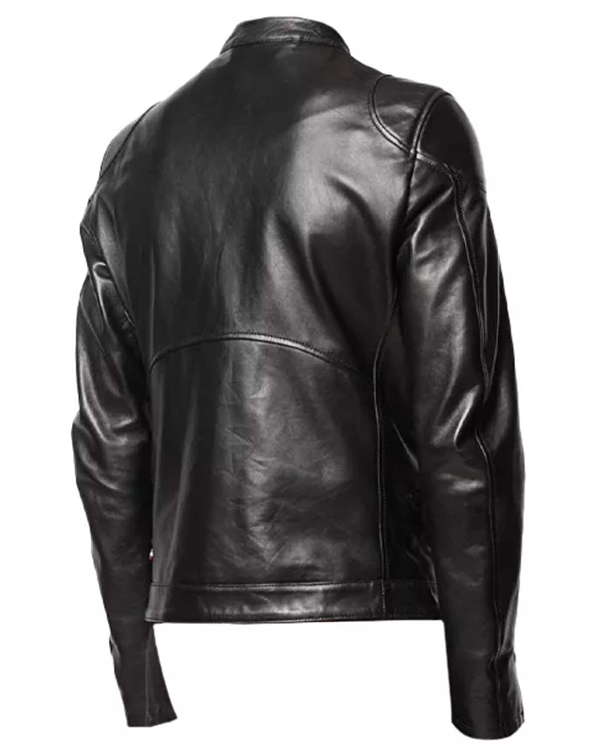 MotorCycleJackets Mens Black Moto Leather Jacket