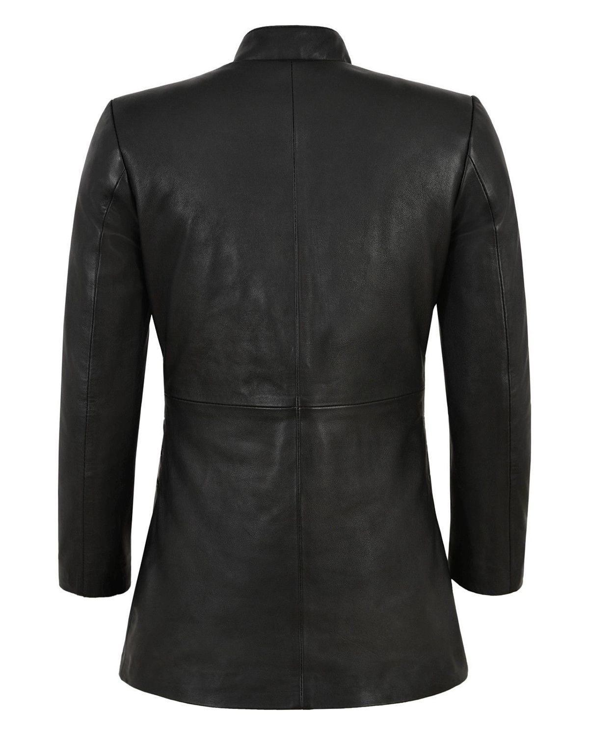MotorCycleJackets Women's 3/4 Black Real Leather Jacket