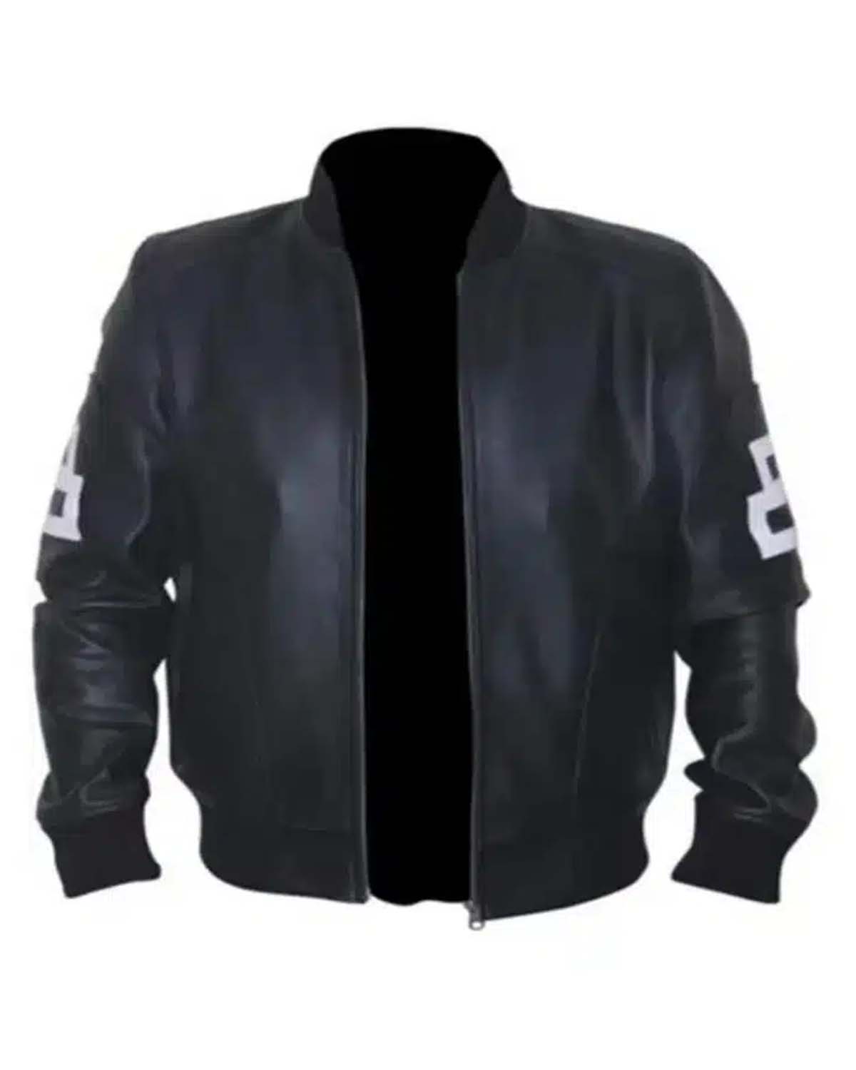 MotorCycleJackets 8 Ball Leather Bomber Jacket