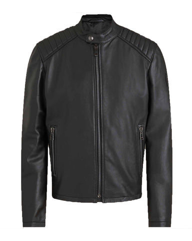 MotorCycleJackets Classic Cafe Racer Style In Lamb Leather