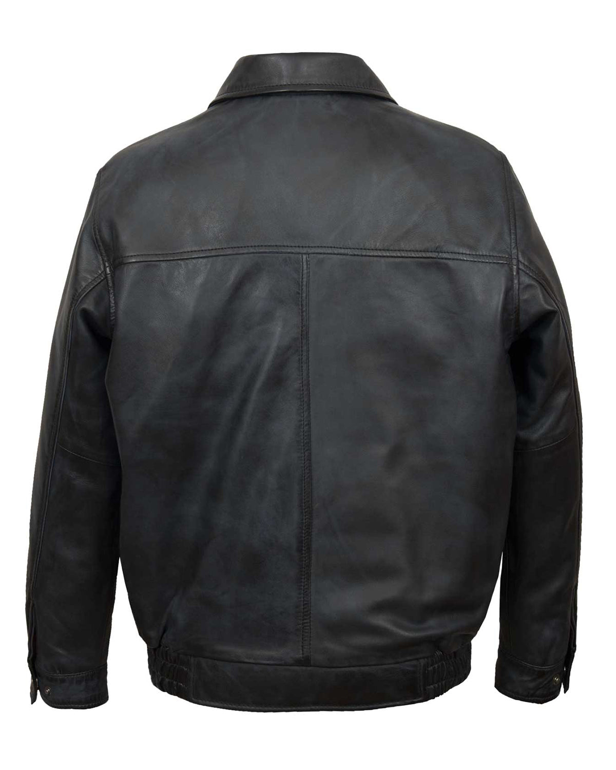 MotorCycleJackets Mens Blue Leather Blouson Jacket