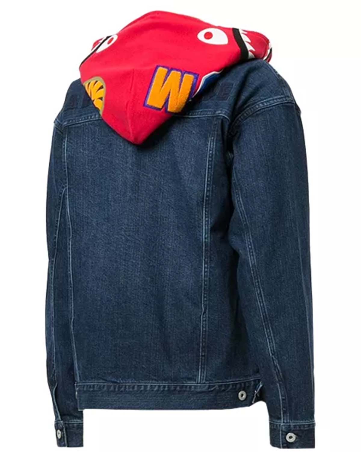 MotorCycleJackets Red Blue Jean Jacket