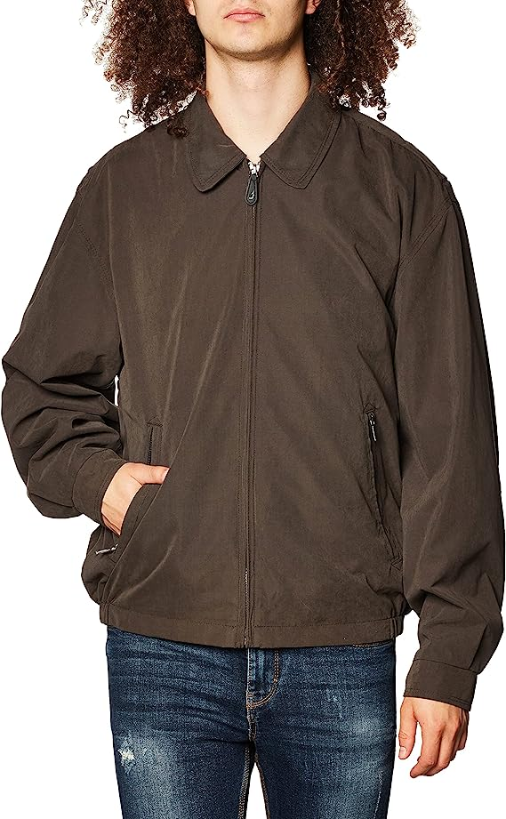 Mens Auburn London Fog Golf Zip-Front Jacket