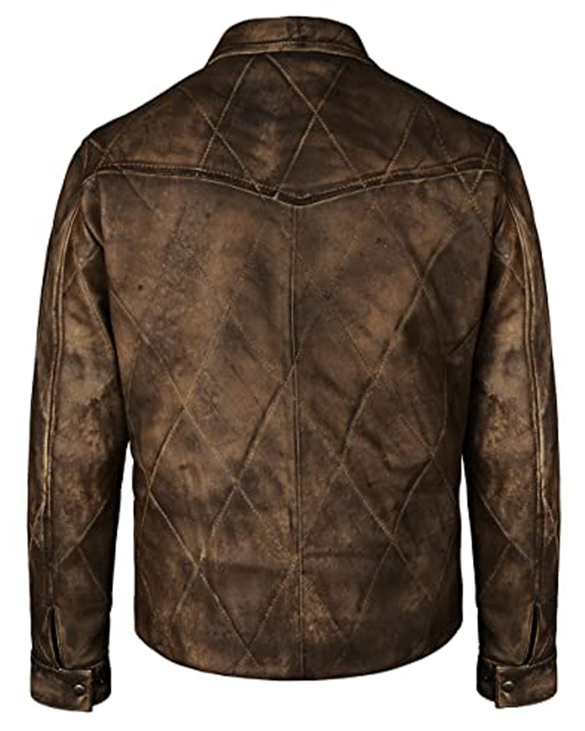 MotorCycleJackets Kevin Costner Yellowstone Quilted Leather Jacket