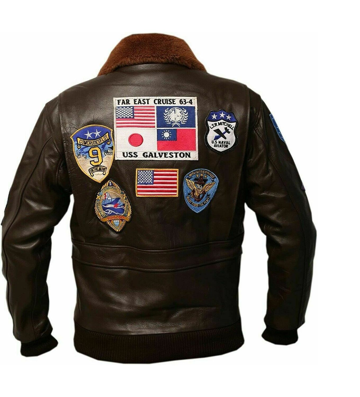 MotorCycleJackets Mens Top Gun Tom Cruise Genuine Leather Jacket