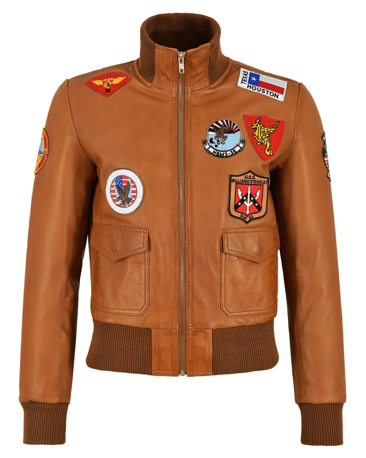 MotorCycleJackets Women's Top Gun Ladies Bomber Jacket