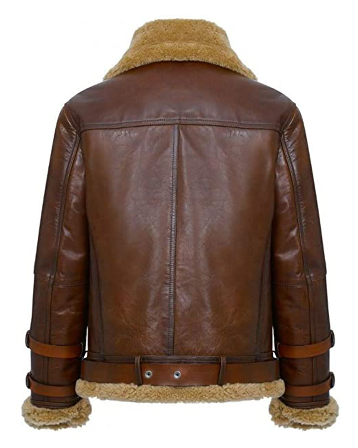 MotorCycleJackets Men's Airforce Brown RAF B3 Aviator Real Leather Jacket