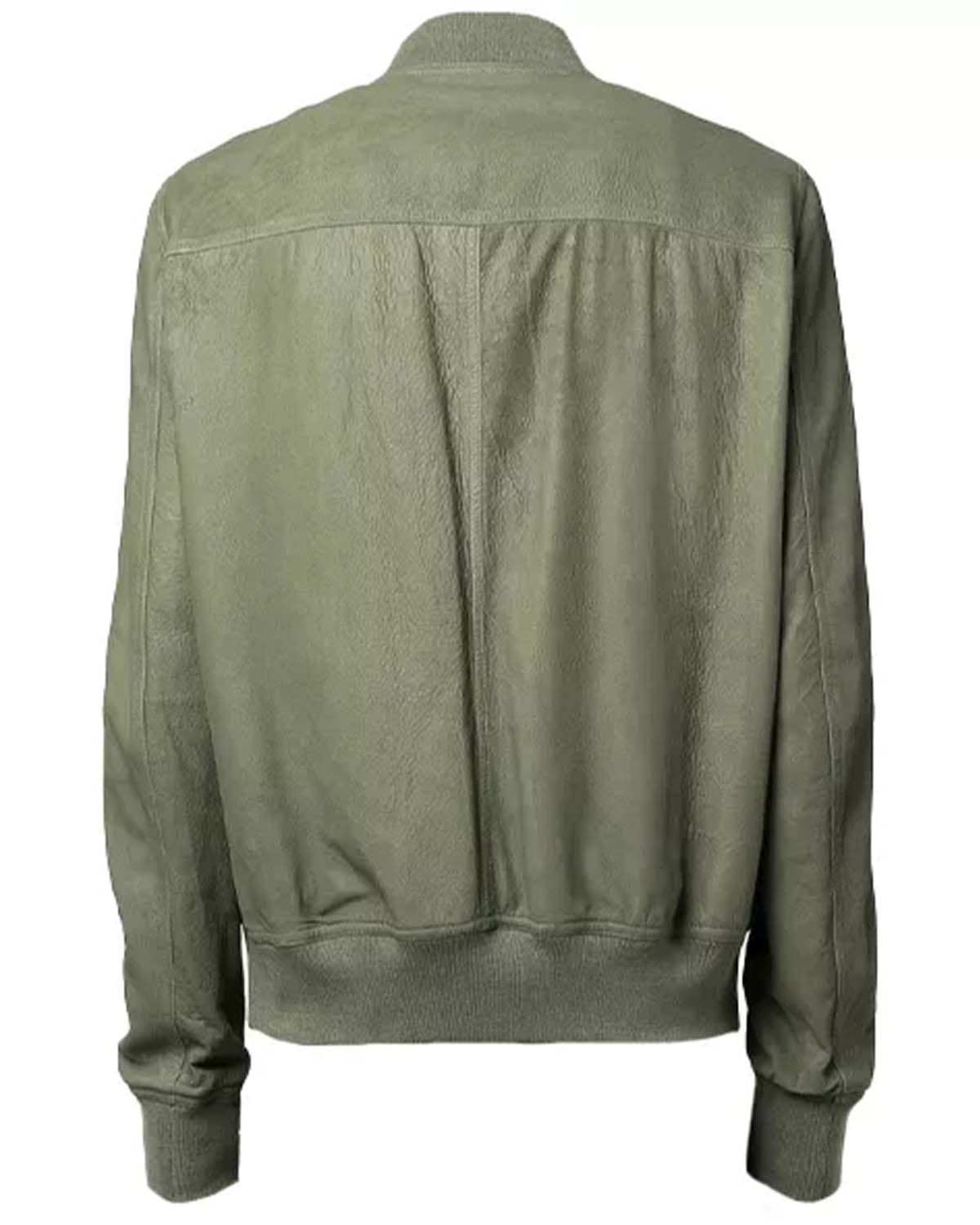 MotorCycleJackets Mens Moss Green Bomber Jacket