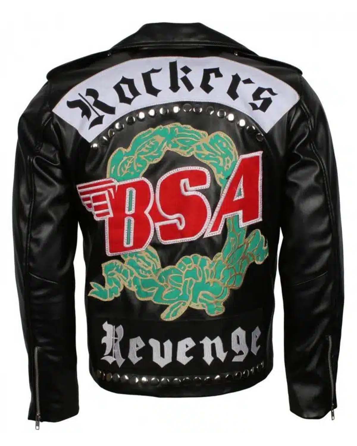 BSA Tribute to George Michael Men’s Biker Leather Jacket