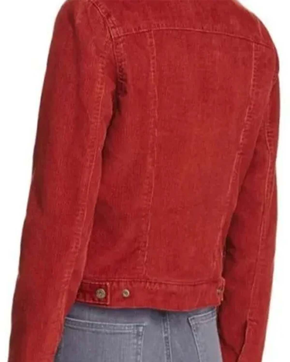 MotorCycleJackets Stranger Things Nancy Wheeler Red Jacket