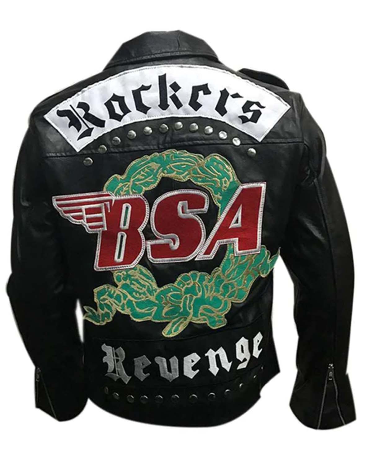 MotorCycleJackets GEORGE MICHAEL BSA FAITH ROCKERS REVENGE LEATHER JACKET