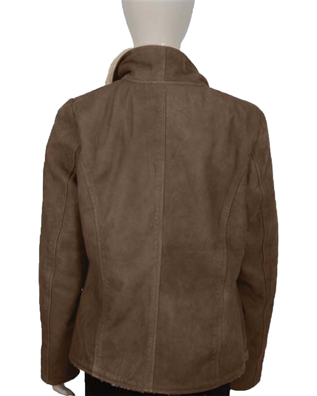 MotorCycleJackets Yellowstone Drape Front Suede Leather Jacket