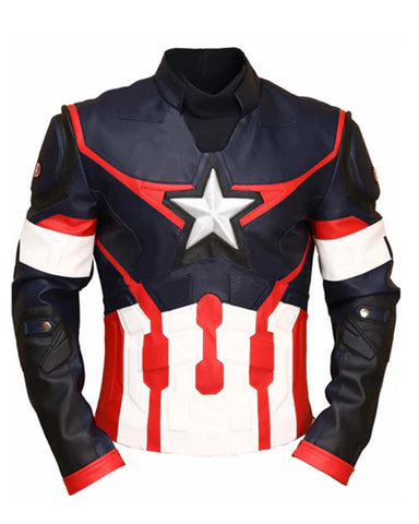 MotorCycleJackets Captain America Civil War Leather Jacket