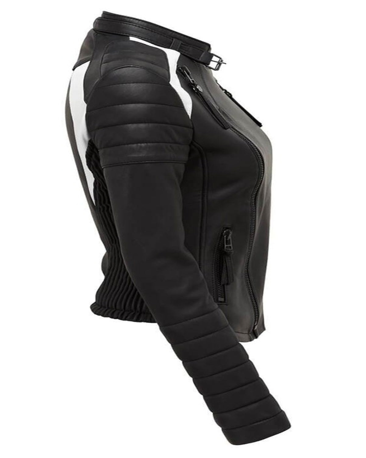 Luna Monochrome Womens Biker Stylish Jacket