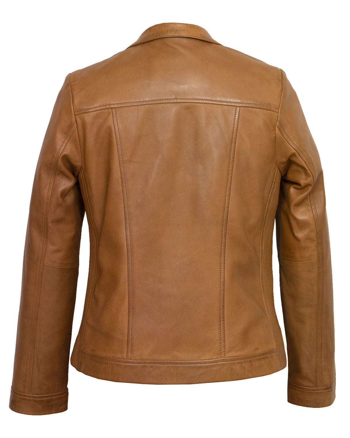 MotorCycleJackets Women’s Tan Leather Jacket